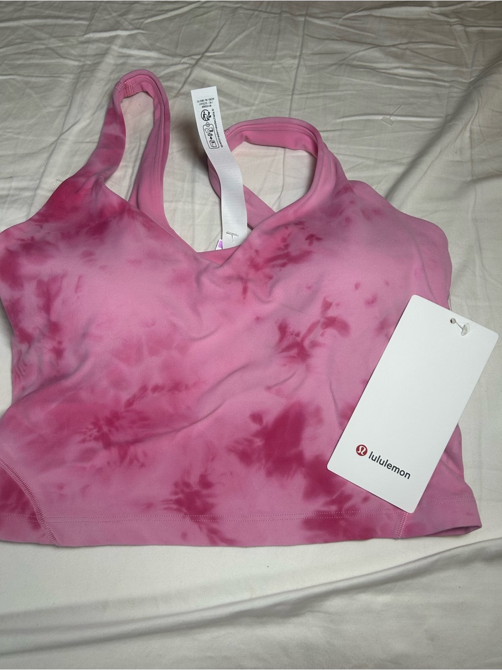 lululemon Pink Tie-Dye Align Tank Top